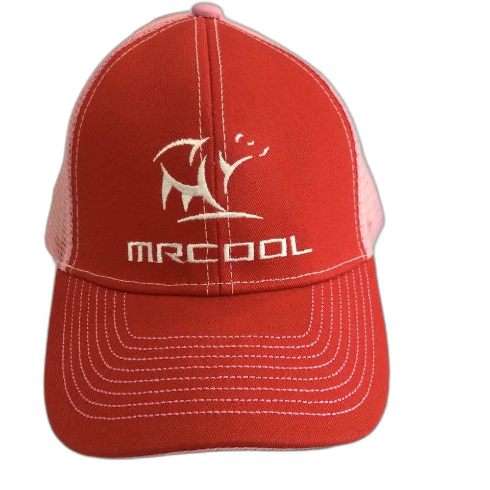 Mr Cool Cap Hat Men's Adjustable Strap Color Red Pink Truckers Hat